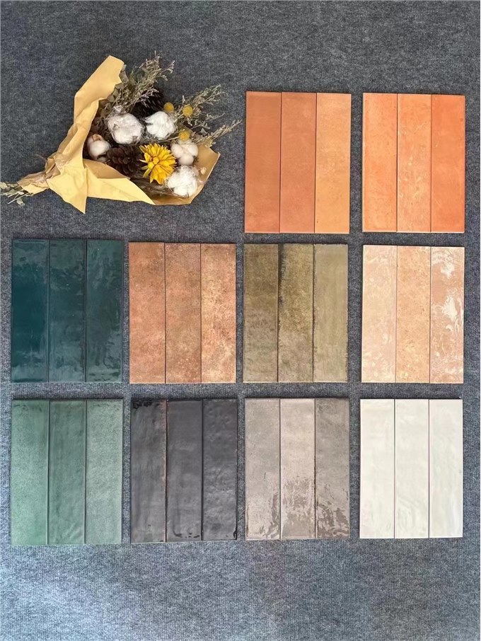 长条渐变手工砖集合图